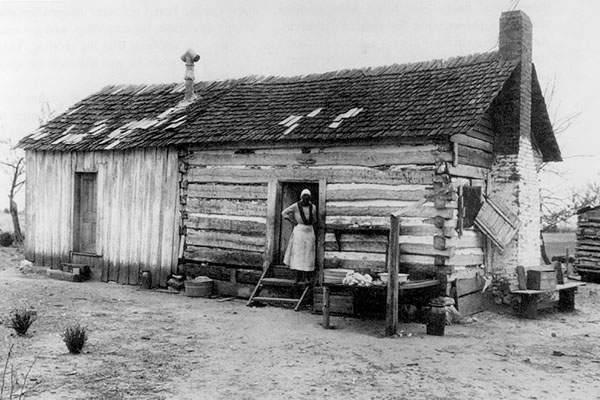 American Slavery: cabin